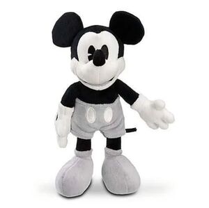 Disney black/white/grey retro Mickey Mouse Collectible plush toy doll NWT